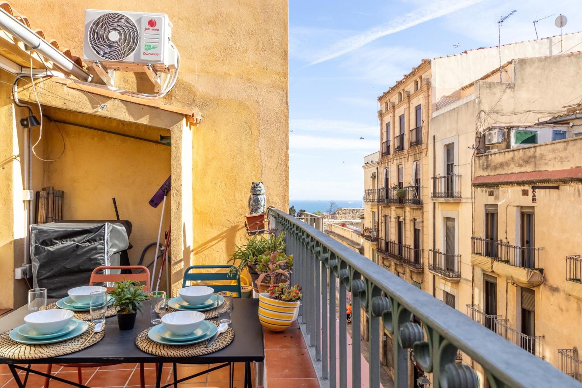 Grooovy Duplex Amb Terrassa Leilighet Tarragona Eksteriør bilde