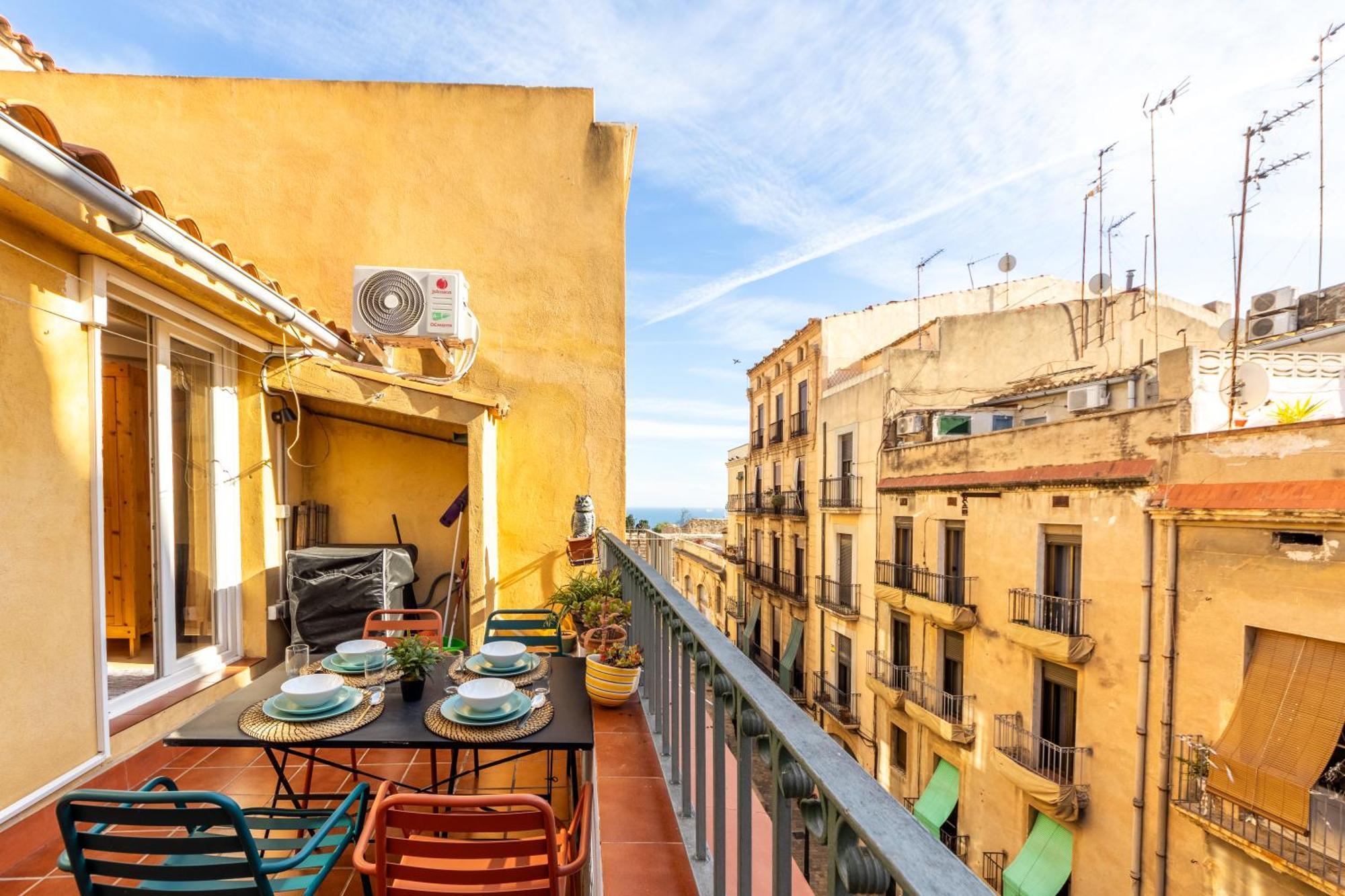 Grooovy Duplex Amb Terrassa Leilighet Tarragona Eksteriør bilde